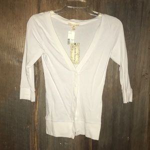 Derek Hear M Cardigan White